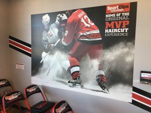 Los Angeles Sign Company indoor lobby wall mural waiting room vinyl 300x225 300x225